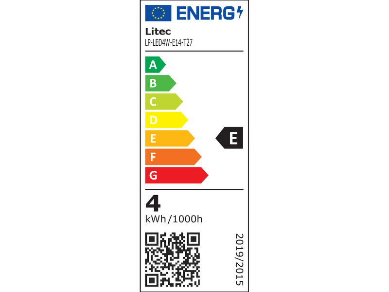 E14 Filament LED - 4 Watt, 420 Lumen, 3000 K warmweiß, Ø2,7cm - extern dimmbar