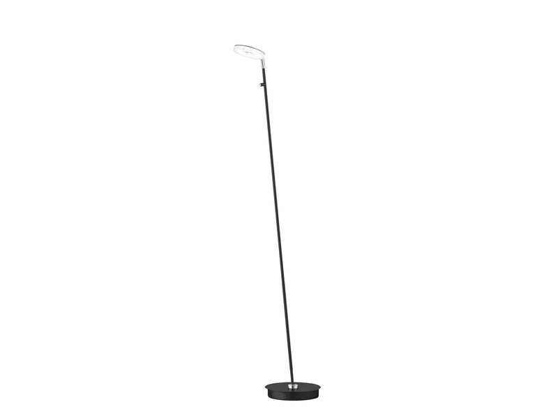 LED Leselampe DENT Schwarz mit Dimmer, Höhe 135cm