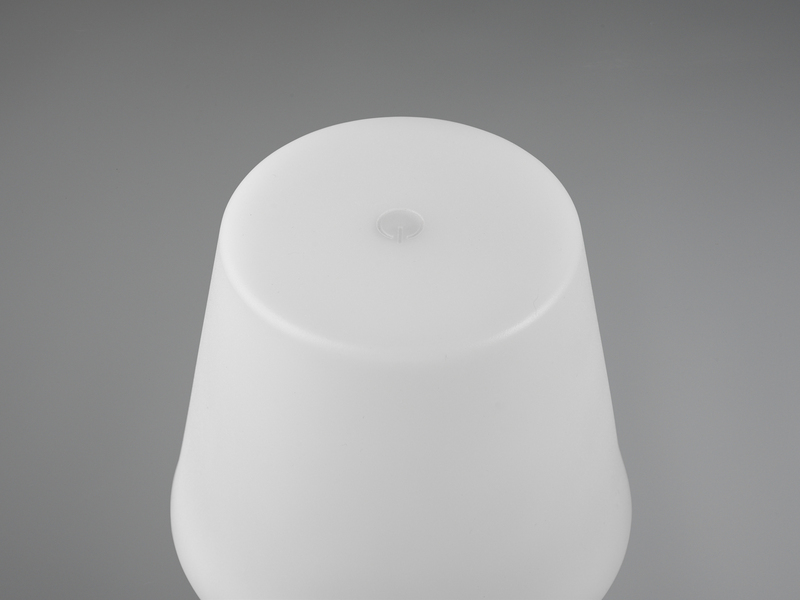 Akku LED Tischleuchte MARTINEZ ohne Kabel Touch Grau 39cm