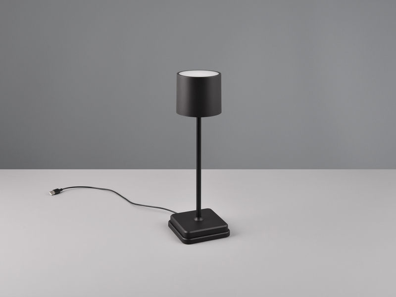 LED Tischleuchte Schwarz Höhe 38cm | Tischlampen