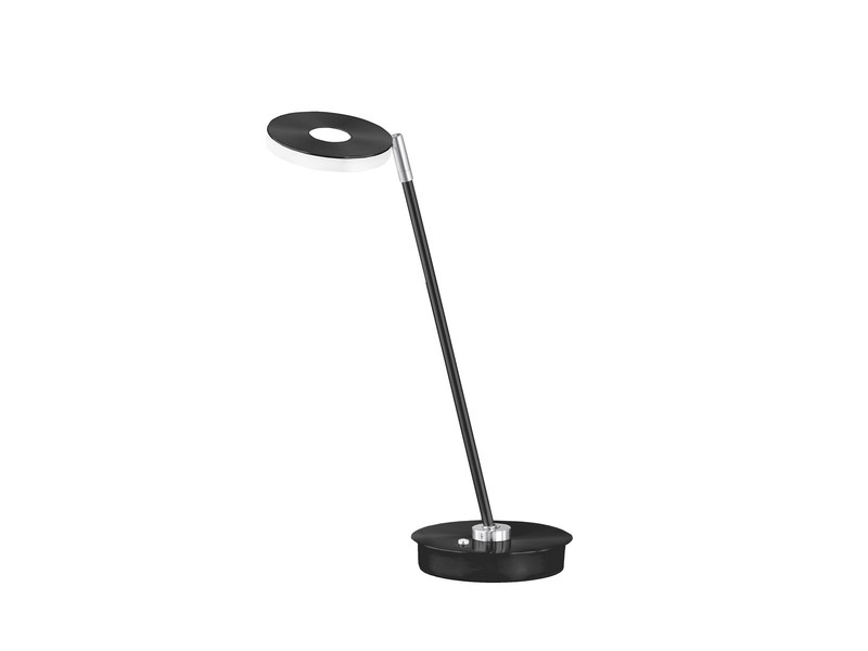 Verstellbare LED Schreibtischlampe DENT Schwarz mit Dimmer - Höhe 46cm