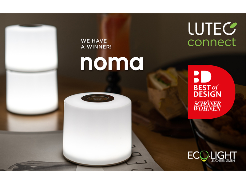 Smarte Akku LED Außentischleuchte NOMA - Basis SET erweiterbar, RGB Ø10cm