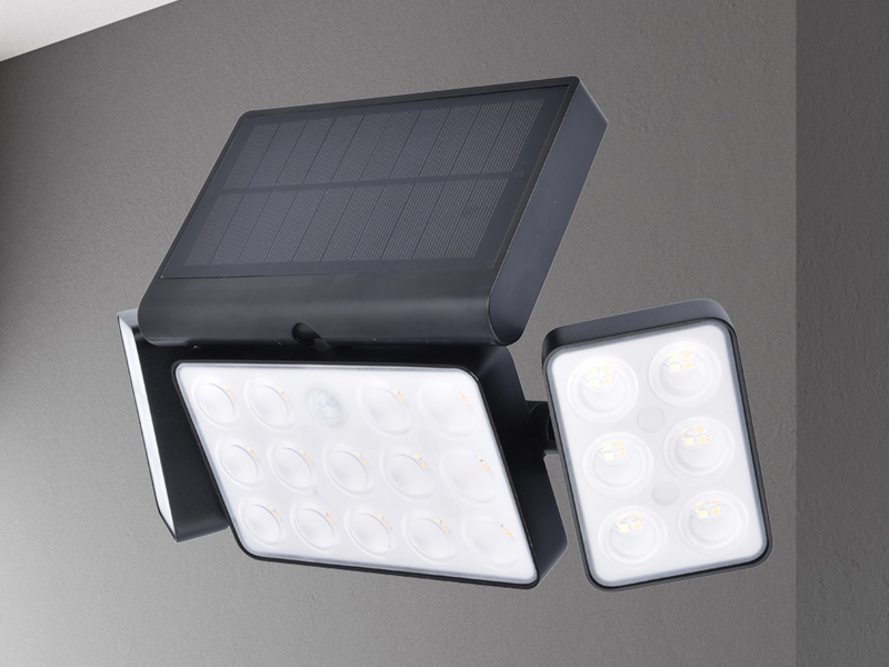 LED Solar Wandleuchte TUDA 32x21cm Bewegungsmelder, per App steuerbar