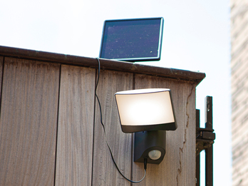 LED Solar Wandleuchte SUNSHINE mit Bewegungsmelder IP54, Breite 18cm