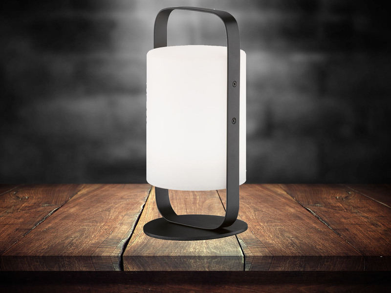 Outdoor Akku Tischlampe CASOLI mit Fernbedienung & RGB, Höhe 25cm
