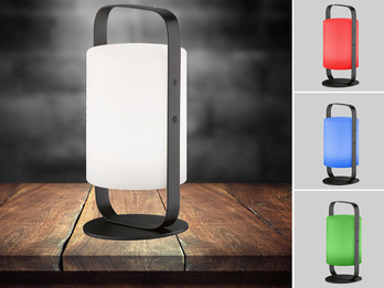 Outdoor Akku Tischlampe CASOLI mit Fernbedienung & RGB, Höhe 25cm
