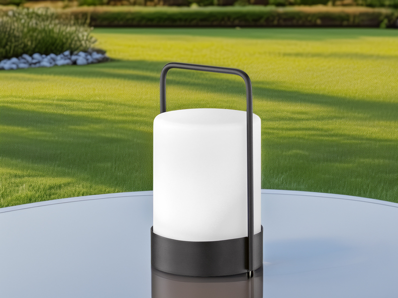 Outdoor Solar Tischleuchte CASOLI mit Fernbedienung, Höhe 20cm