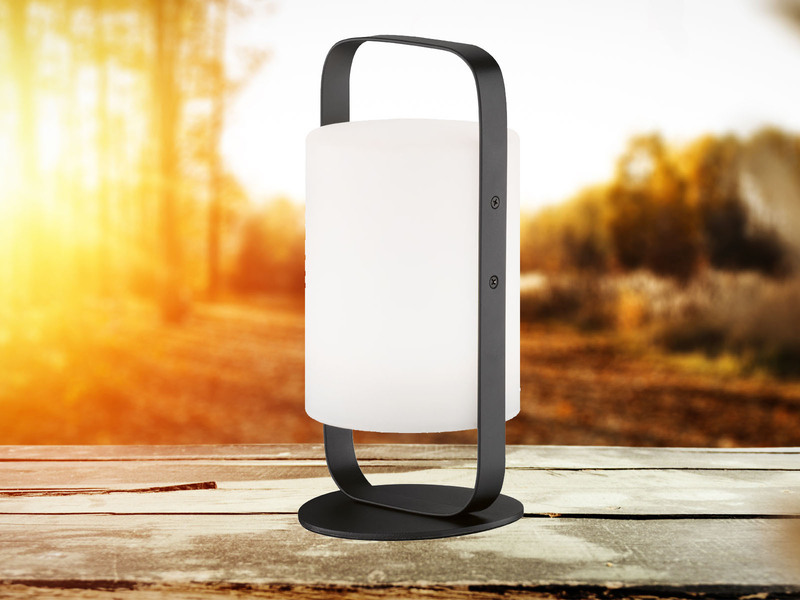 2er SET Outdoor Akku Tischlampen mit Fernbedienung & RGB, Höhe 25cm
