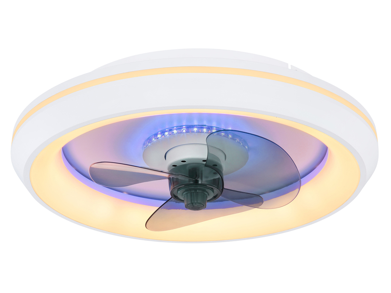 Deckenleuchte JOEY mit Ventilator & Fernbedienung Lichtfarbe einstellbar, Ø 48cm