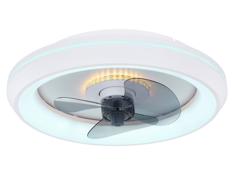 Deckenleuchte JOEY mit Ventilator & Fernbedienung Lichtfarbe einstellbar, Ø 48cm