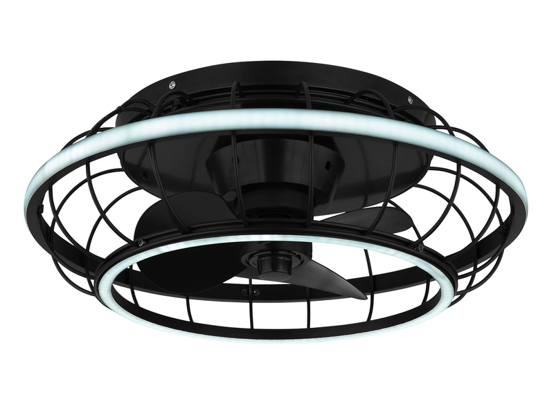 LED Deckenleuchte LEONHARD mit Ventilator & Fernbedienung, dimmbar, Ø 50cm