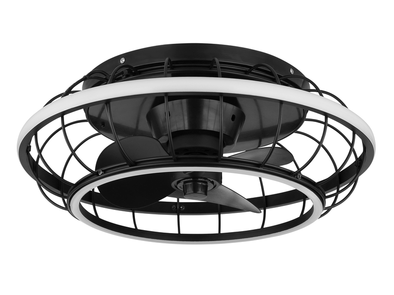 LED Deckenleuchte LEONHARD mit Ventilator & Fernbedienung, dimmbar, Ø 50cm