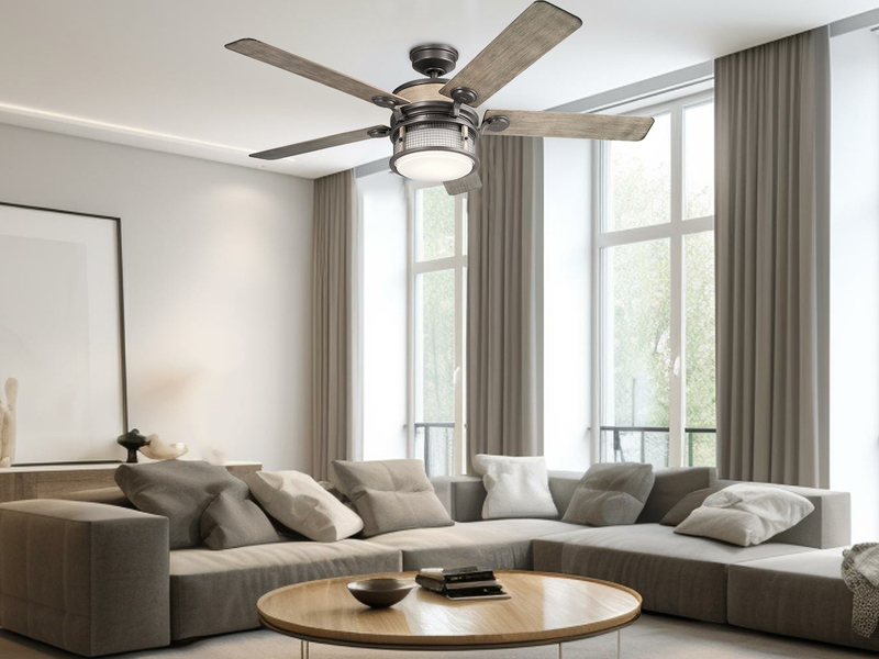 Deckenventilator AHRENDALE mit Licht, Outdoor geeignet IP44, Ø 152cm