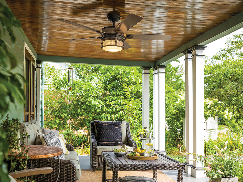 Deckenventilator AHRENDALE mit Licht, Outdoor geeignet IP44, Ø 152cm