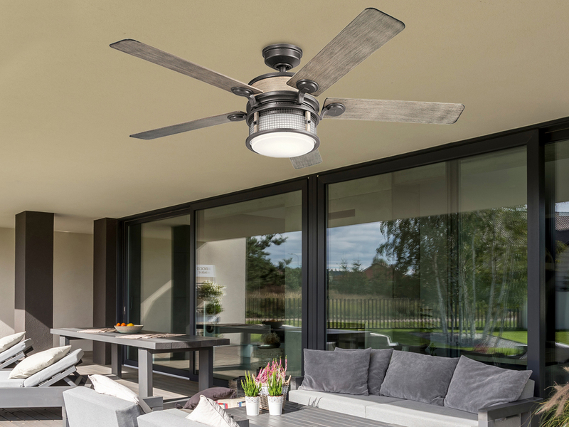 Deckenventilator AHRENDALE mit Licht, Outdoor geeignet IP44, Ø 152cm
