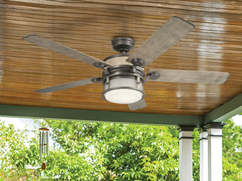 Deckenventilator AHRENDALE Ø 152cm mit Licht, Outdoor geeignet IP44