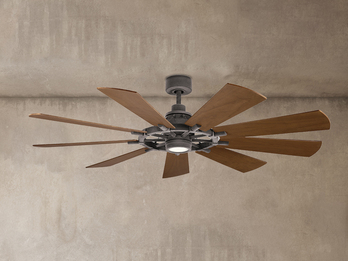 Deckenventilator GENTRY mit Licht & wendbaren Flügeln in 2 Dekoren, Ø 165cm