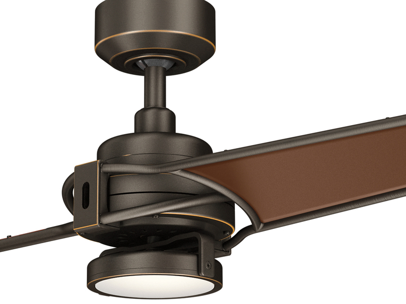 Deckenventilator XETY mit Licht und Fernbedienung höhenverstellbar Ø142cm Bronze