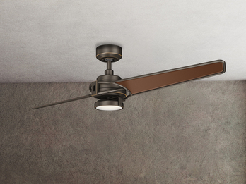 Deckenventilator XETY Ø 142cm mit Licht und Fernbedienung, Bronzefarbig