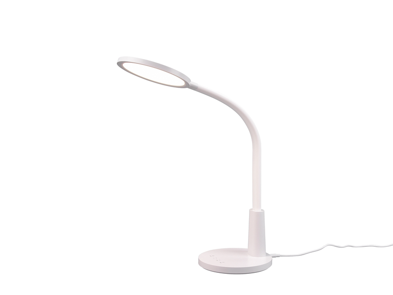 LED Schreibtischleuchte SALLY Flexibel dimmbar Weiß, Höhe 36cm
