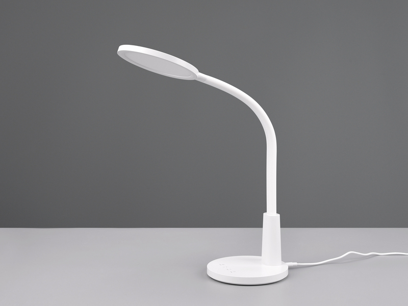 LED Schreibtischleuchte SALLY Flexibel dimmbar Weiß, Höhe 36cm