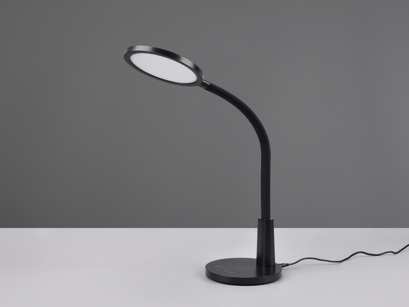 LED Schreibtischleuchte SALLY Flexibel dimmbar Schwarz, Höhe 36cm