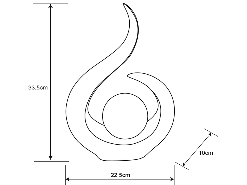 2er Set Solarleuchten mit Crackleglas & Farbwechsel, Schwarz Gold, Höhe 33,5cm