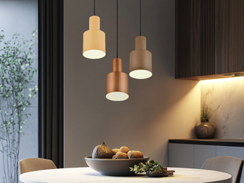 Cluster Pendelleuchte 3-flammig Metall in Coffee Tönen mit E27 LED, Ø 37cm Cluster Pendelleuchte 3-flammig Metall in Coffee Tönen mit E27 LED, Ø 37cm