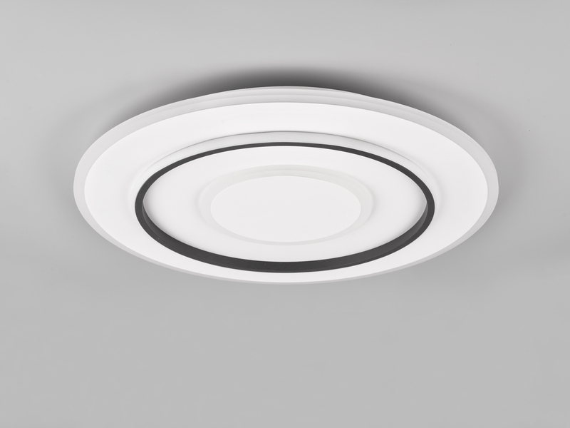 Große LED Deckenleuchte JORA flach & hell, mit Fernbedienung dimmbar Ø 60cm