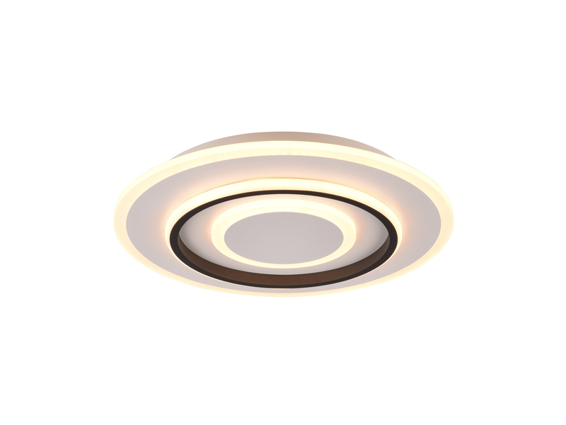 Moderne LED Deckenleuchte JORA flach & hell mit Fernbedienung dimmbar Ø 41cm