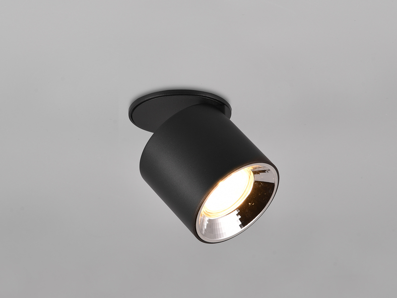 Deckenstrahler GUAYANA Aufbauspot 1-flammig Schwarz Ø 9cm