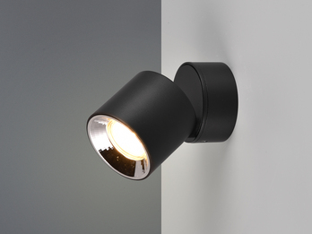 Deckenstrahler GUAYANA Aufbauspot 1-flammig Schwarz Ø 9cm Deckenstrahler GUAYANA Aufbauspot 1-flammig Schwarz Ø 9cm