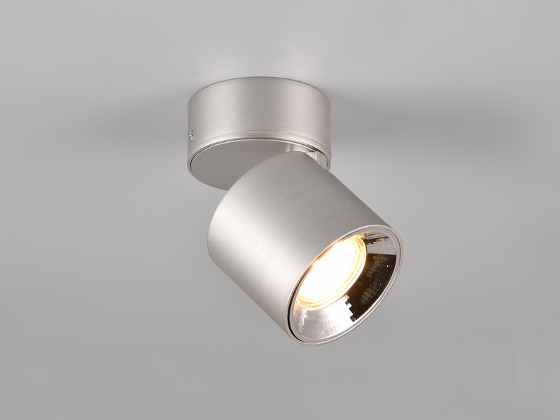 Deckenstrahler GUAYANA Silber, Ø 9cm