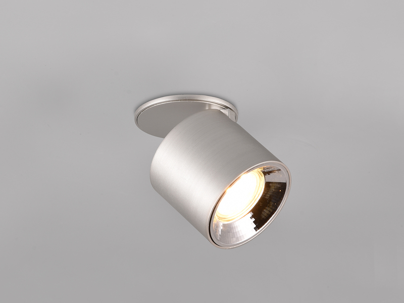 Deckenstrahler GUAYANA Silber, Ø 9cm