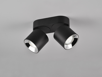 Deckenstrahler GUAYANA Aufbauspot 2-flammig Schwarz, Breite 18cm Deckenstrahler GUAYANA Aufbauspot 2-flammig Schwarz, Breite 18cm