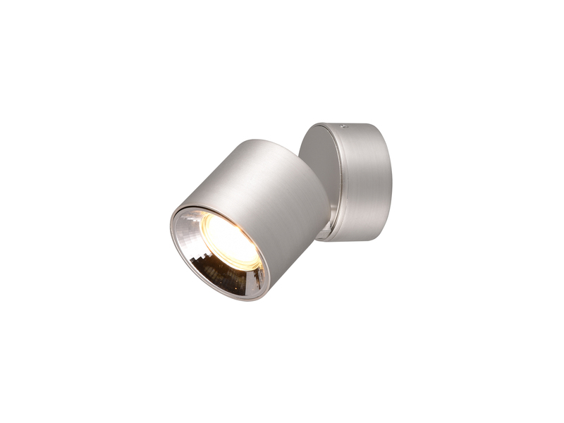 LED Spot Deckenstrahler Silber dimmbar, Ø 9cm