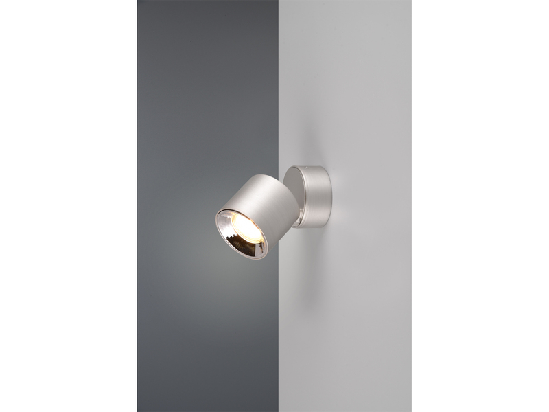 LED Spot Deckenstrahler Silber dimmbar, Ø 9cm