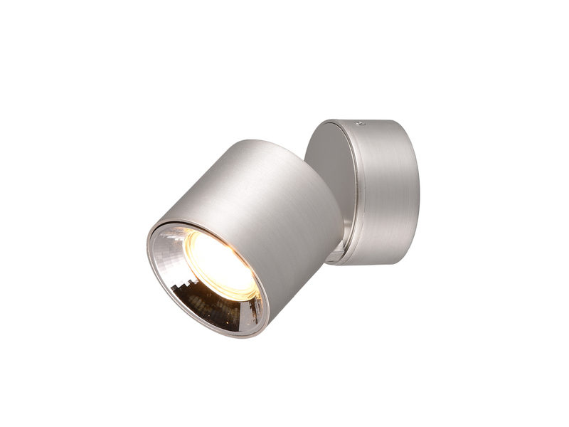 LED Spot Deckenstrahler Silber dimmbar, Ø 9cm