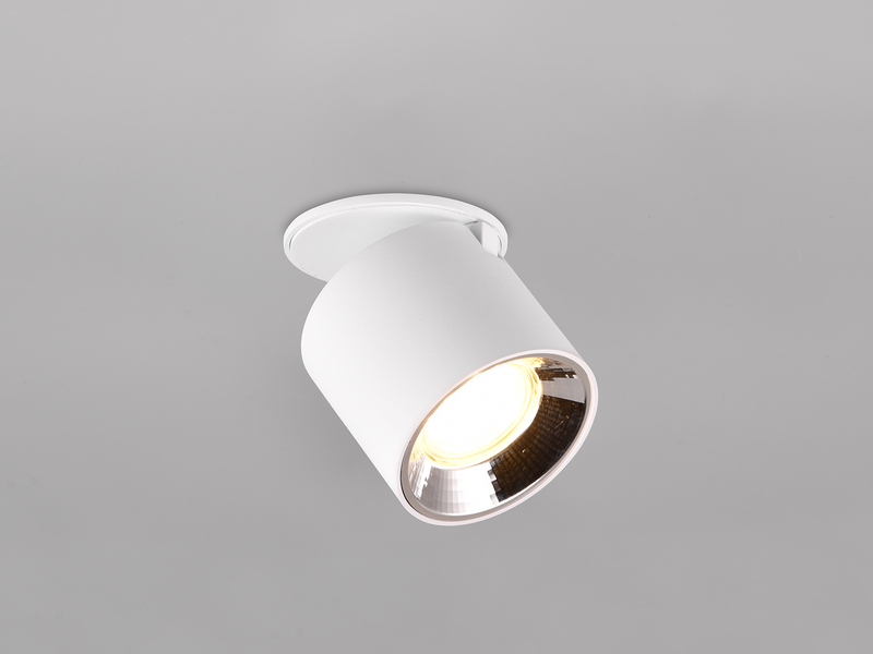 Deckenstrahler Aufbauspot 1-flammig Weiß Ø 9cm, inkl. GU10 LED