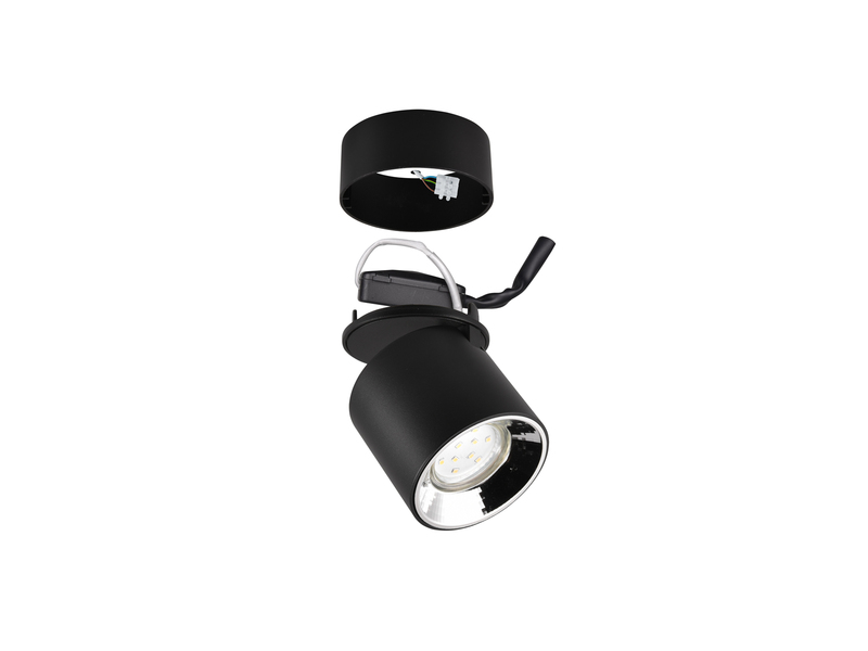 LED Spot Deckenstrahler Schwarz dimmbar, Ø 9cm