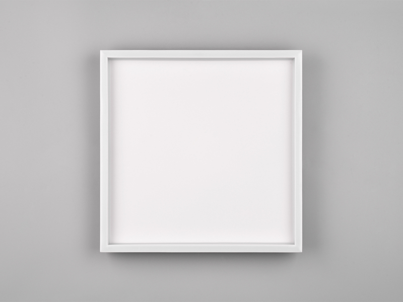 Flache LED Deckenleuchte ROTONDA Weiß Quadrat, 35cm