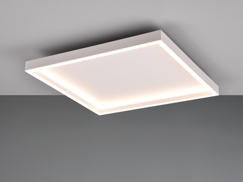 Flache LED Deckenleuchte ROTONDA Weiß Quadrat, 35cm