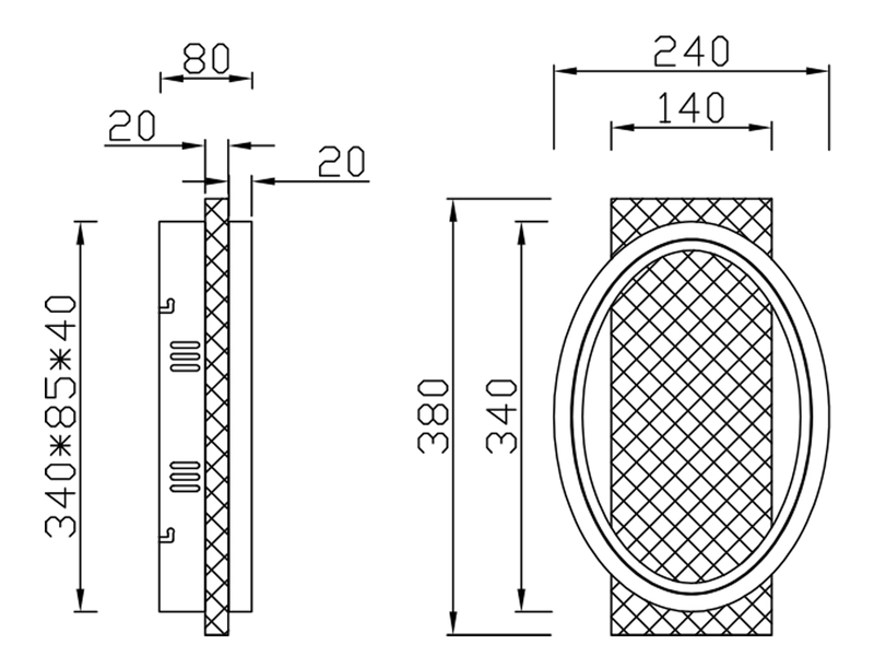 LED Wandleuchte BARCA dimmbar mit Naturholz & Metall Weiß, Breite 38cm