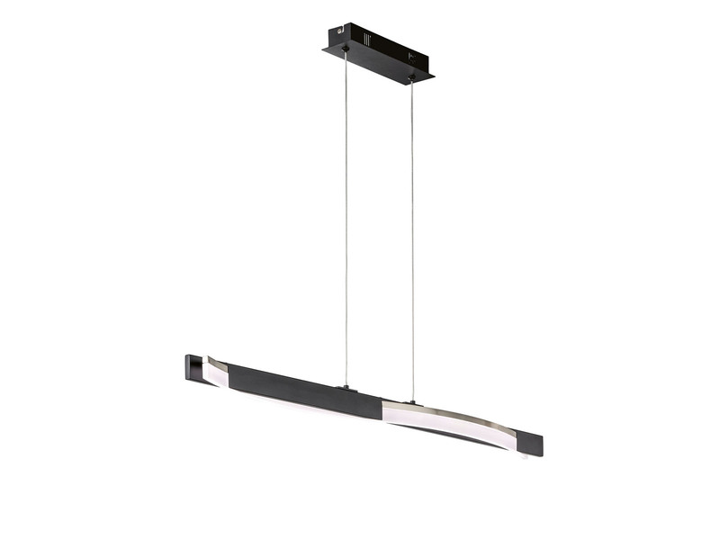 LED Pendelleuchte BRIDGE Schwarz / Weiß dimmbar - Länge 95cm