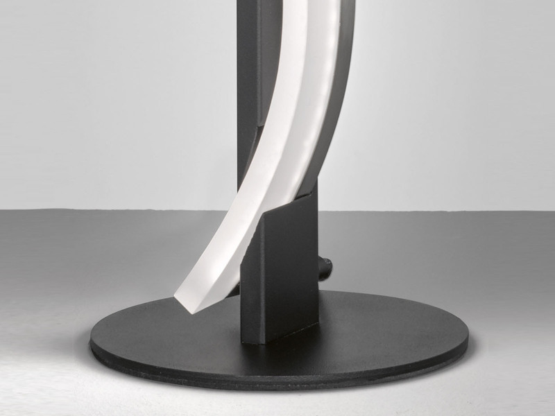 2er SET LED Tischleuchten Schwarz / Weiß dimmbar - Höhe 40cm