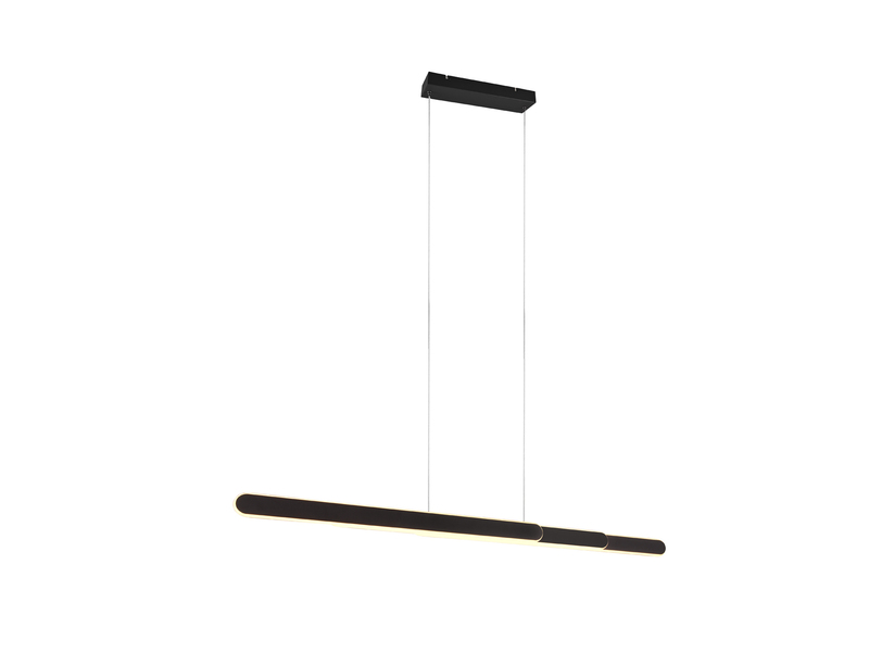 LED Pendelleuchte HELIOS Schwarz ausziehbar bis 130cm, mit TOUCH Dimmer