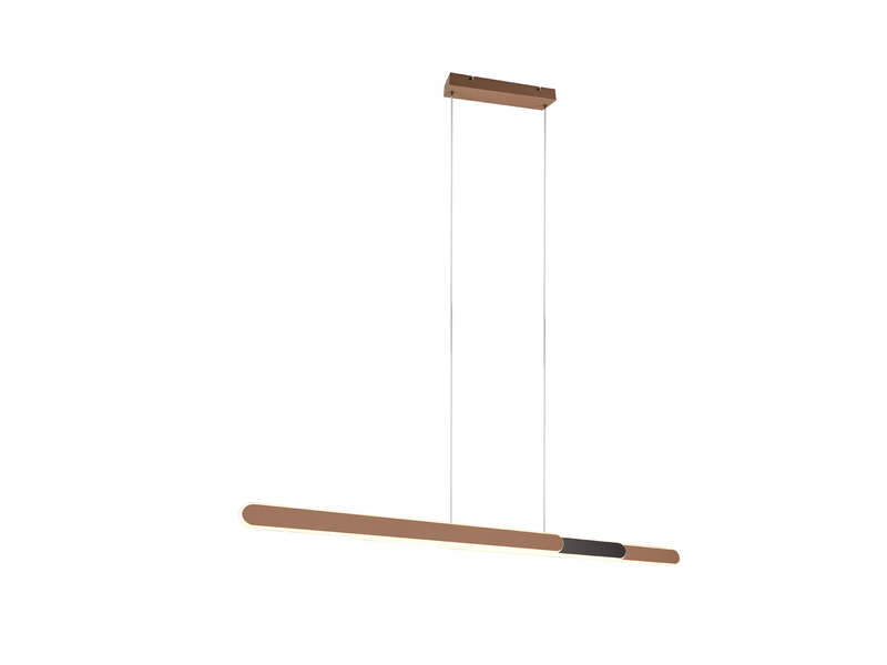 LED Pendelleuchte HELIOS Coffee dimmbar & ausziehbar, max. Breite 130cm