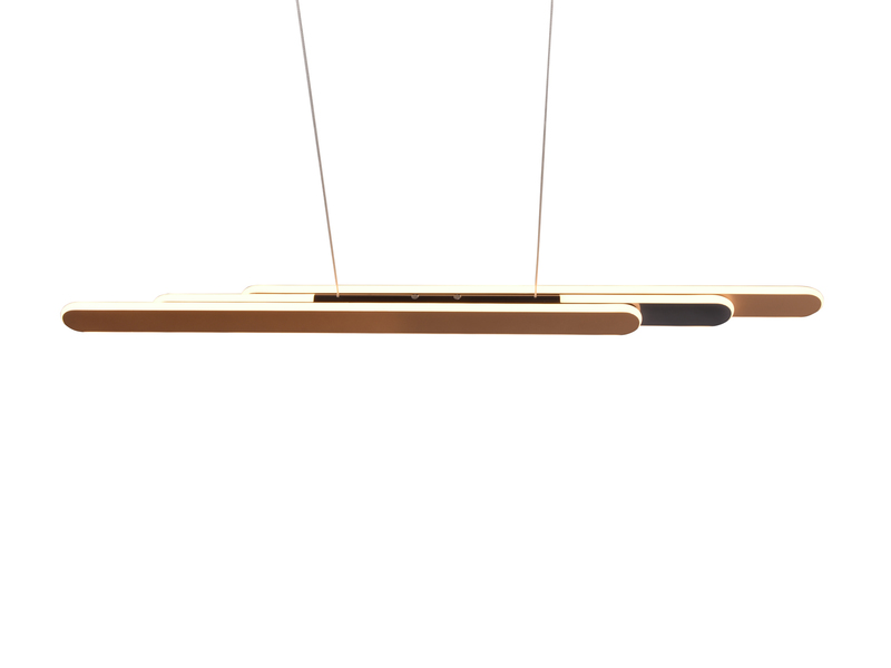 LED Pendelleuchte HELIOS Coffee dimmbar & ausziehbar, max. Breite 130cm