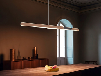 LED Pendelleuchte HELIOS Coffee dimmbar & ausziehbar, max. Breite 130cm