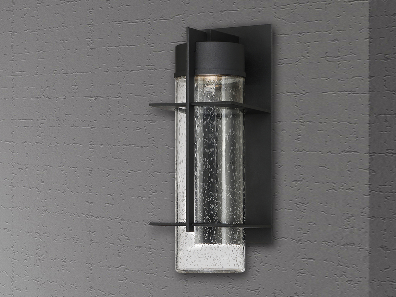 Moderne LED Außenwandleuchte EAMES aus Aluminium, Höhe 41cm